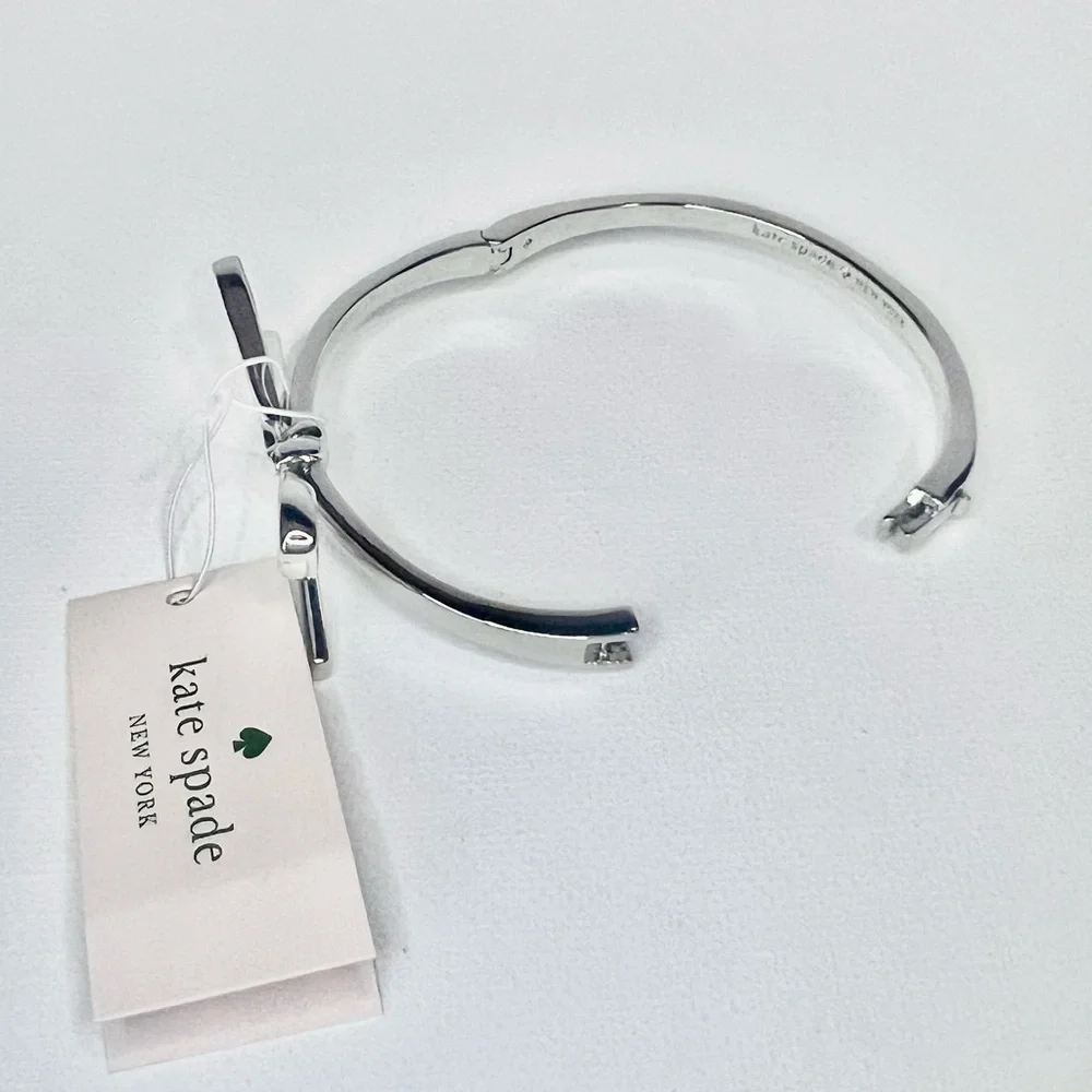 NWT Kate Spade Silver Bow Bracelet - Picture 8 of 10